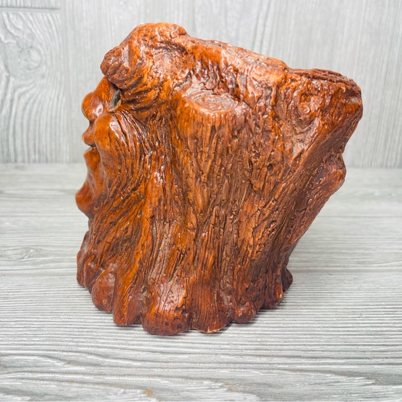 Vintage Matchless Candle Holder Sculpted Clay Tree Face 1975 Jason Christoble - Picture 10 of 16